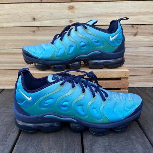 Blue/Green Nike Air VaporMax Plus Current Blue TN Sneakers Trainers